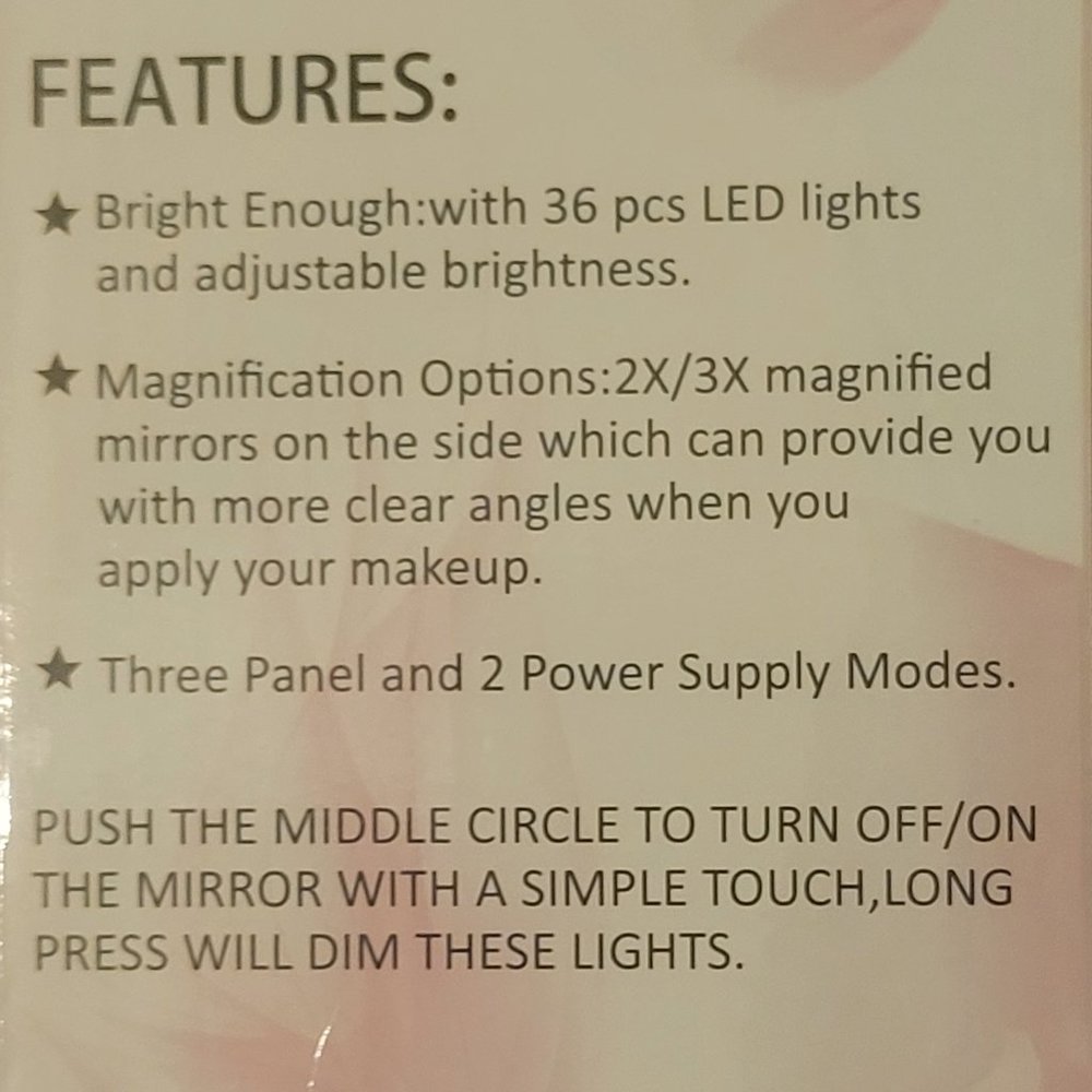 Makeup Mirror with Magnification & LED - Picture 5 of 9